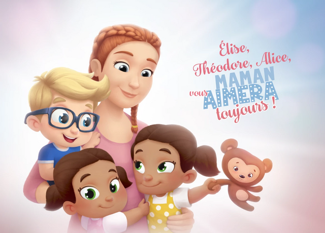 Élise, Théodore, Alice, Maman vous aimera toujours