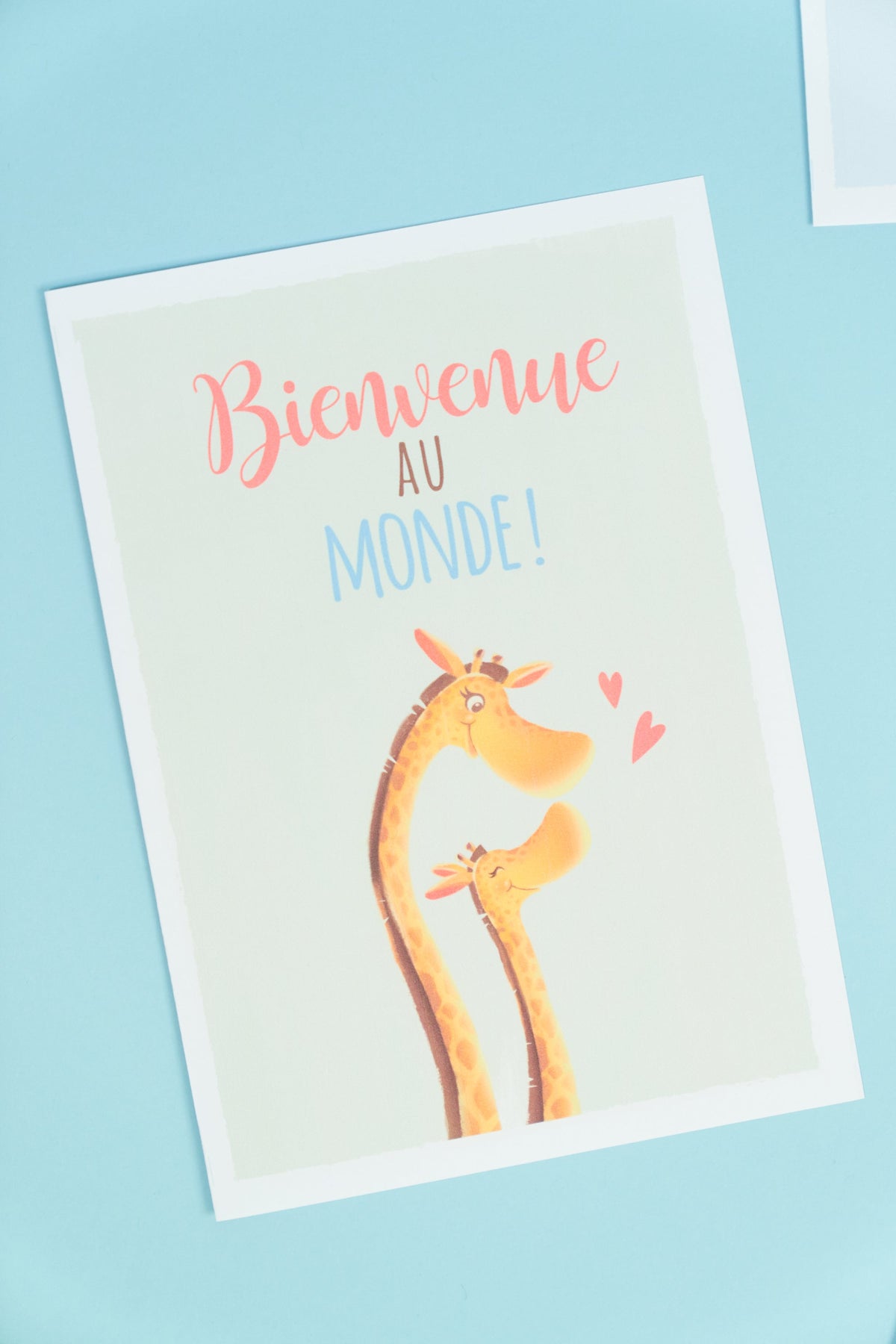 CARTES POUR UN NOUVEAU-NÉ GRATUITES À IMPRIMER !