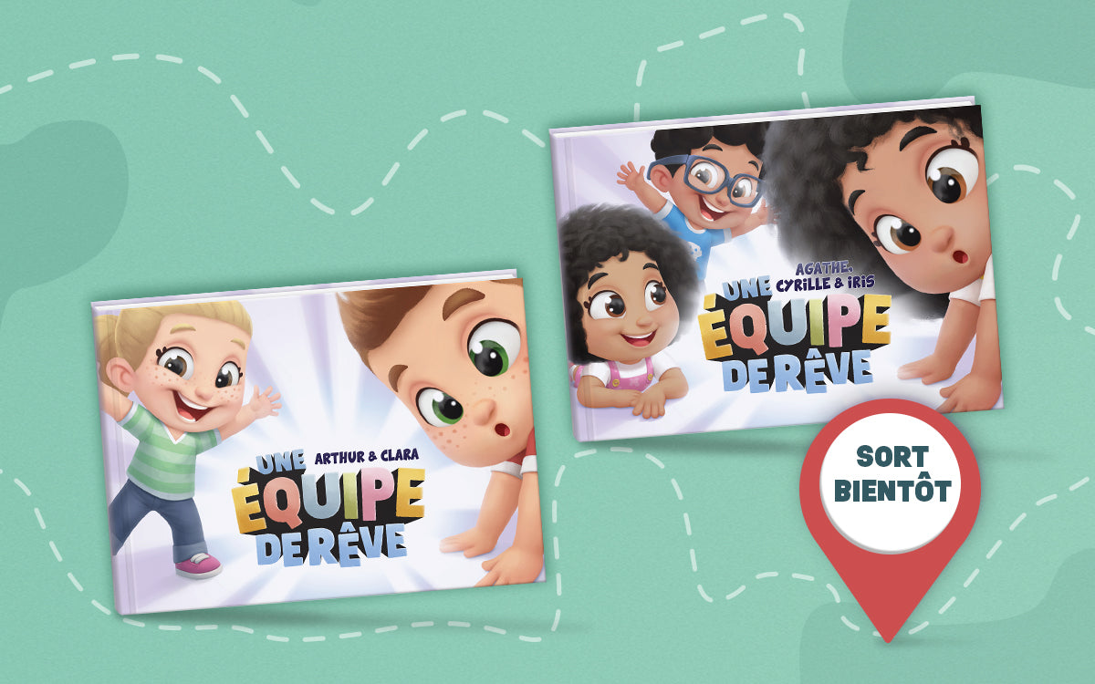 Enfin des livres personnalisés Hourra Héros incluant jusqu'à 4 et 5 enfants !
