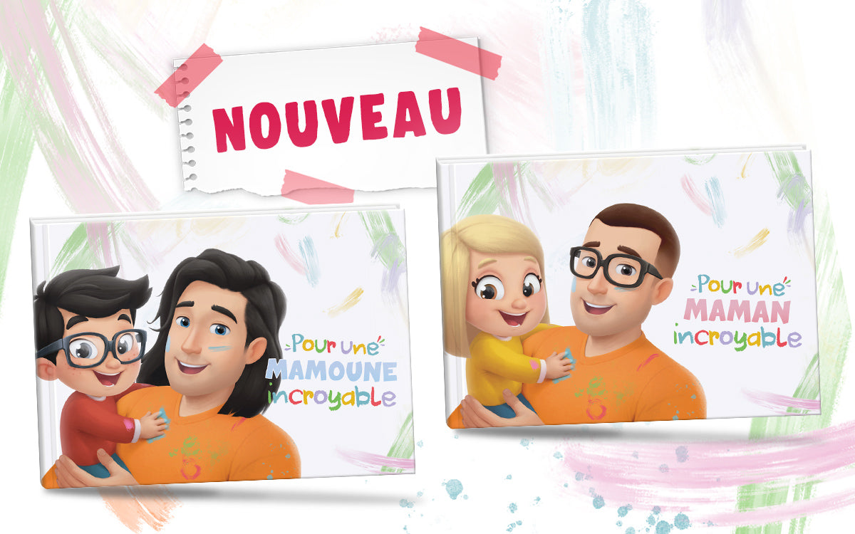 Un livre de fête des mères de la part d'un enfant + Papa