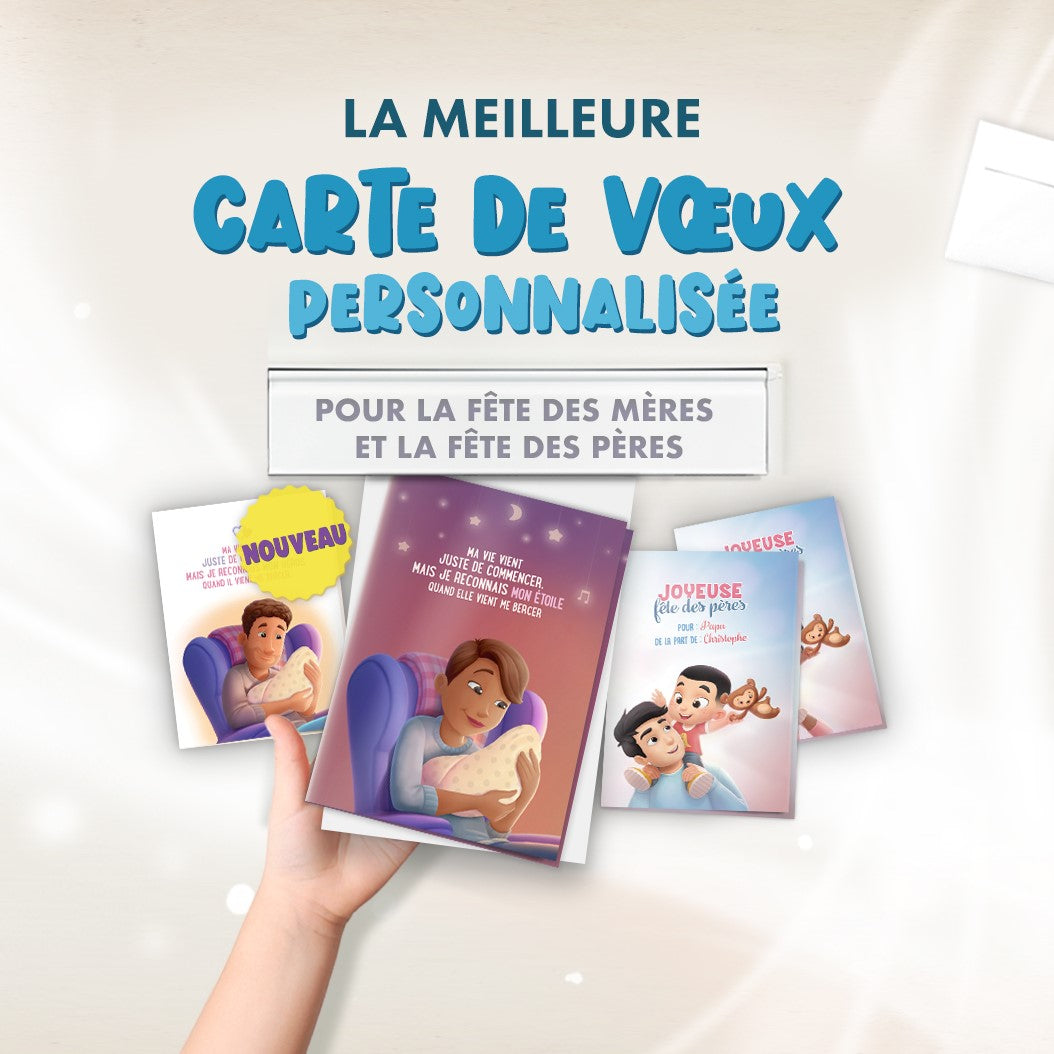 Découvrez nos toutes nouvelles cartes de vœux personnalisées pour la fête des mères et la fête des pères !