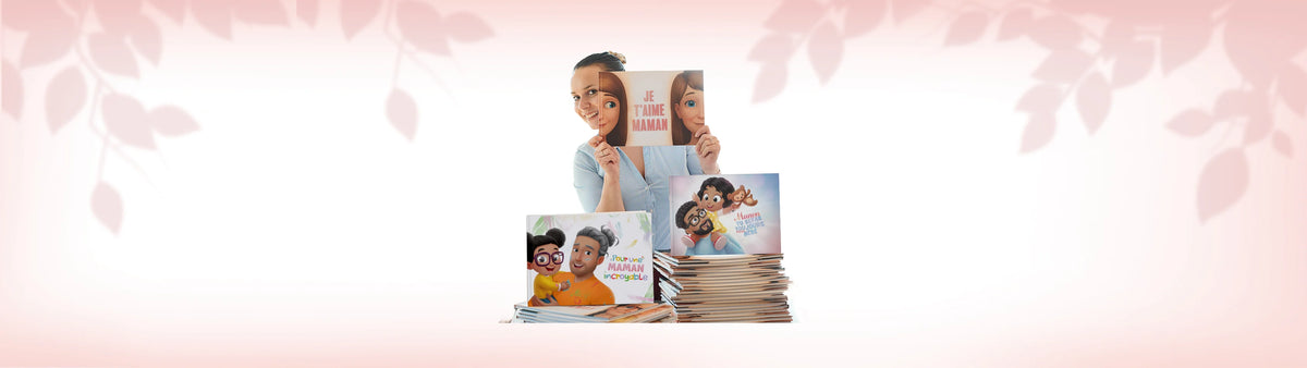 Dites à vos parents qu'ils sont de véritables héros pour vous avec nos livres personnalisés " Je t'aime, Maman" et "Je t'aime, Papa" !