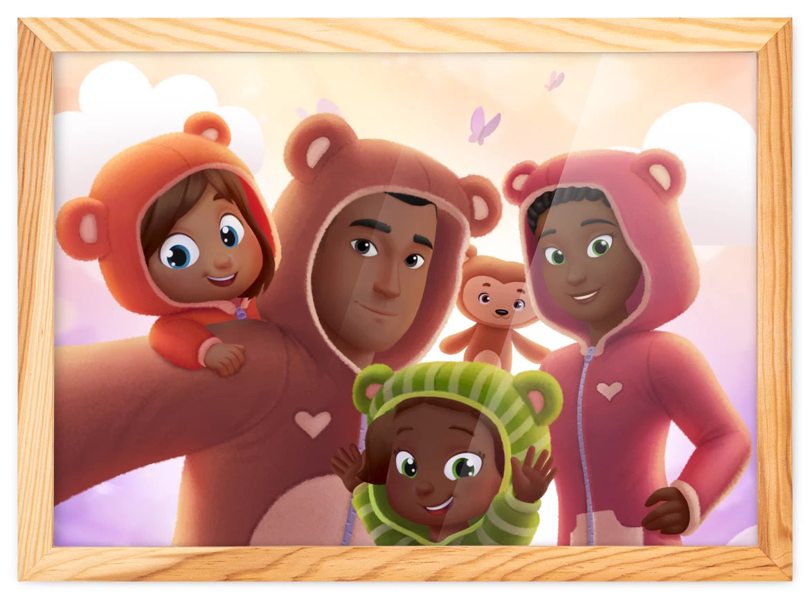 Portrait de famille à 4