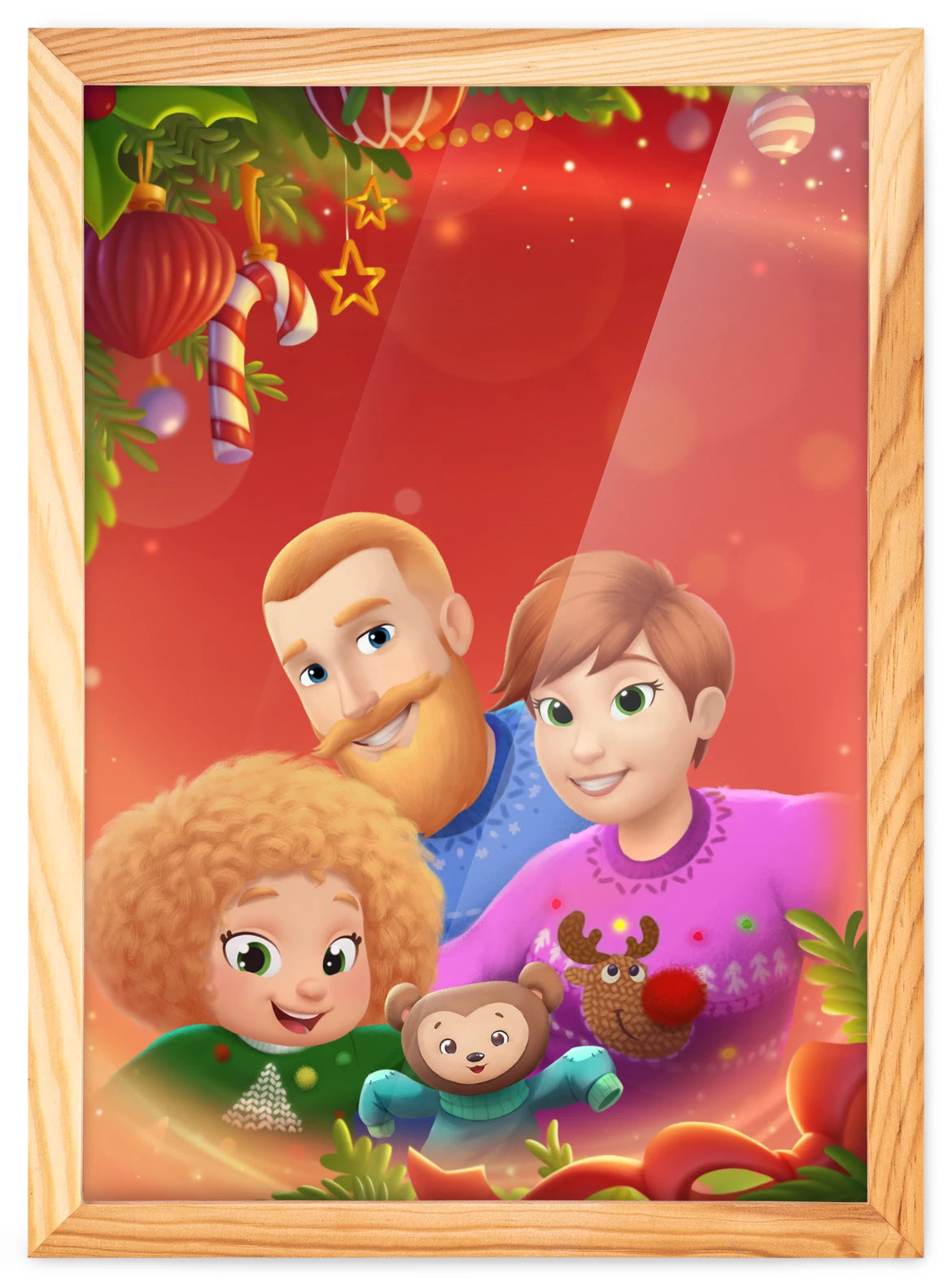 Portrait de Noël à trois