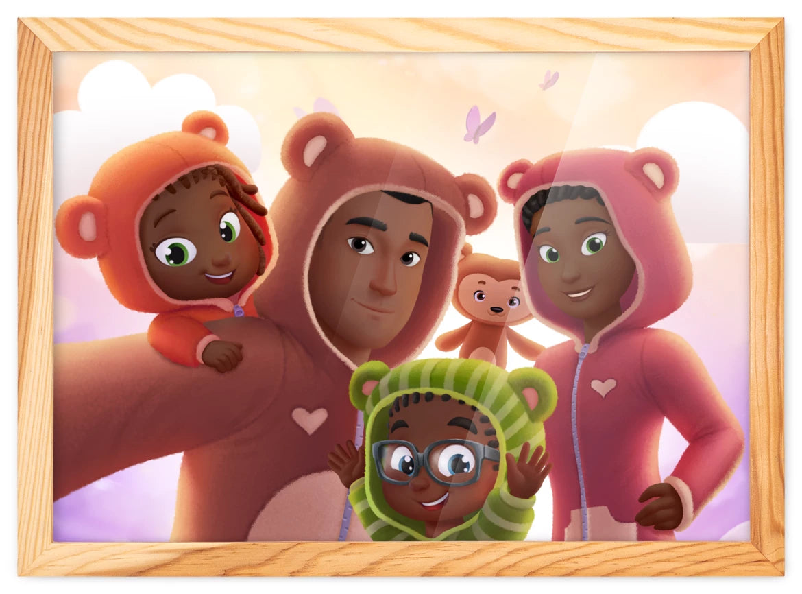 Portrait de famille à 4
