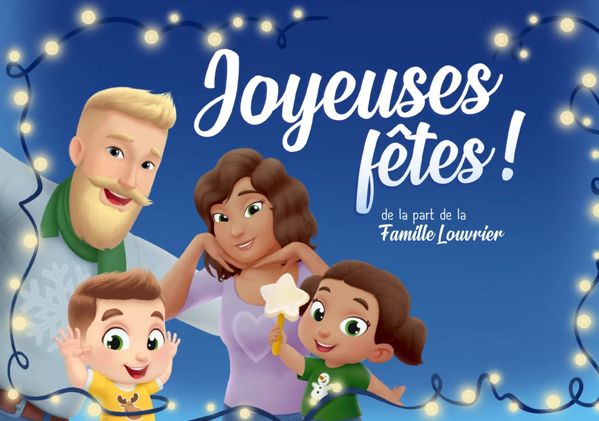 Joyeuses fêtes de la part de la famille Nicollet