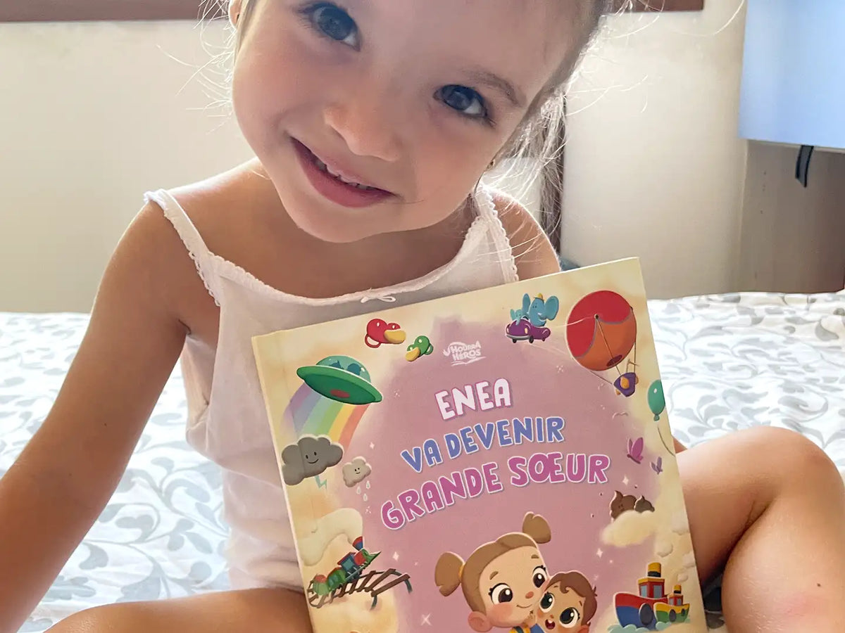 Une histoire délicate et amusante, qui inclut vos deux enfants et responsabilise une grande soeur.