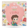 Voici la couverture du meilleur livre personnalisé sur la rentrée. L'école est au centre de cette histoire tendre et amusante.