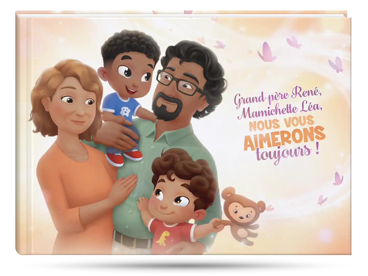 Voici la couverture du meilleur cadeau pour grands-parents et petits-enfants.