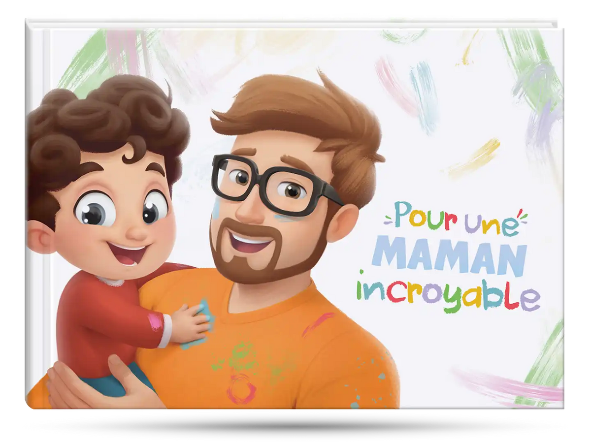 Un livre parfait pour la fête d'une maman, et offert par un mari et un enfant.