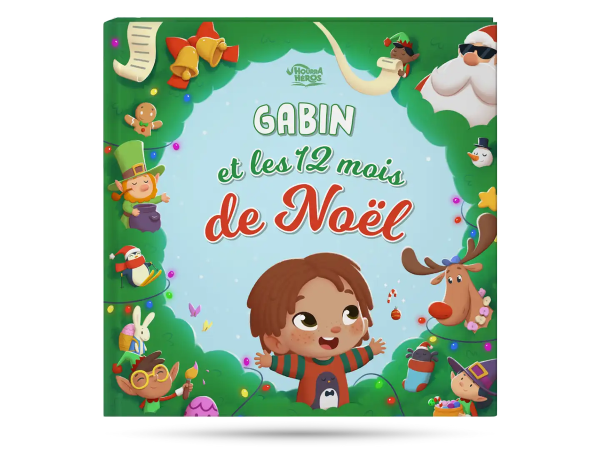 Couverture du livre de Noël pour les petits garçons.