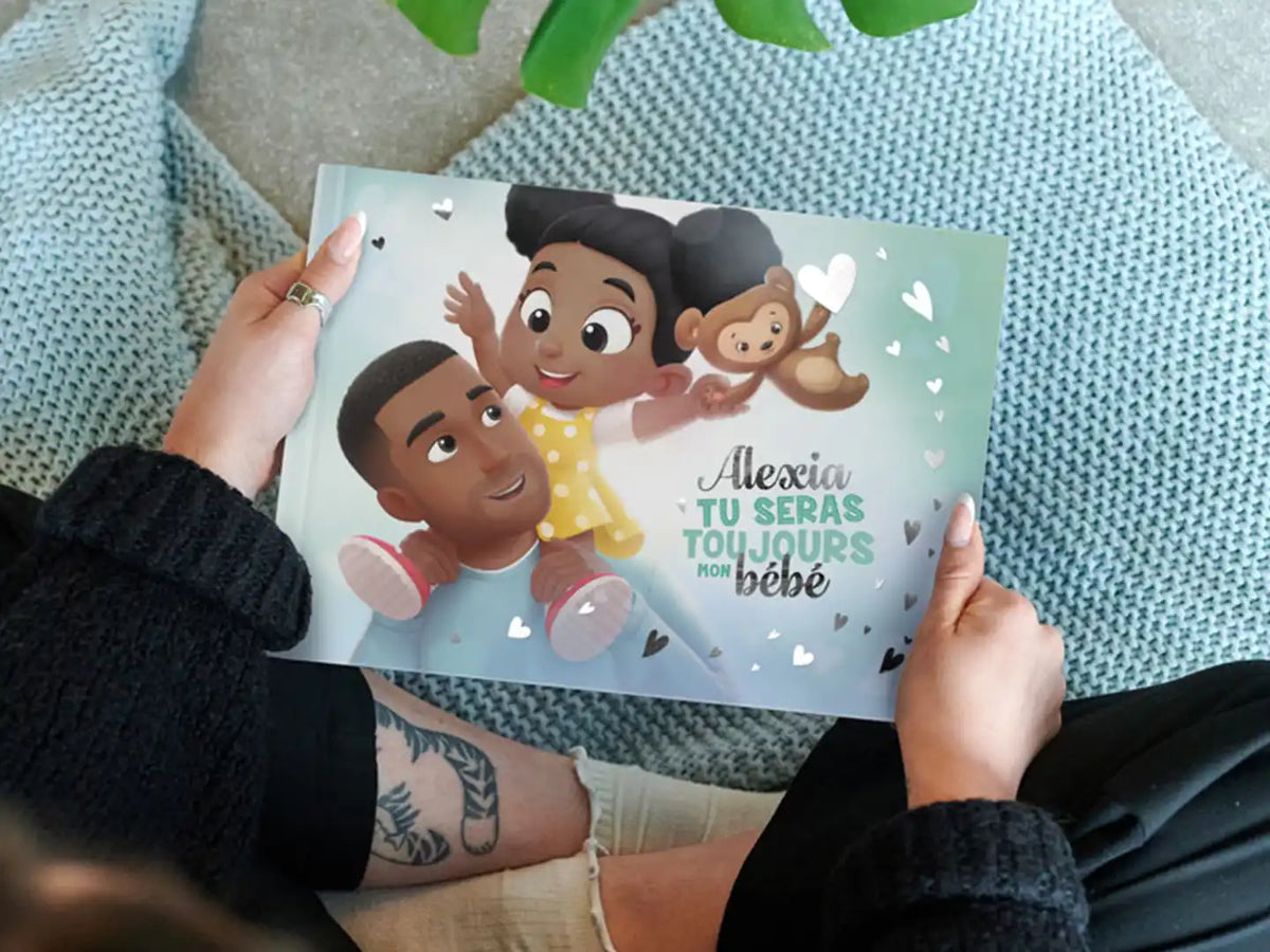 Notre nouvelle couverture brillante de notre livre personnalisé best-seller pour papa et enfant.