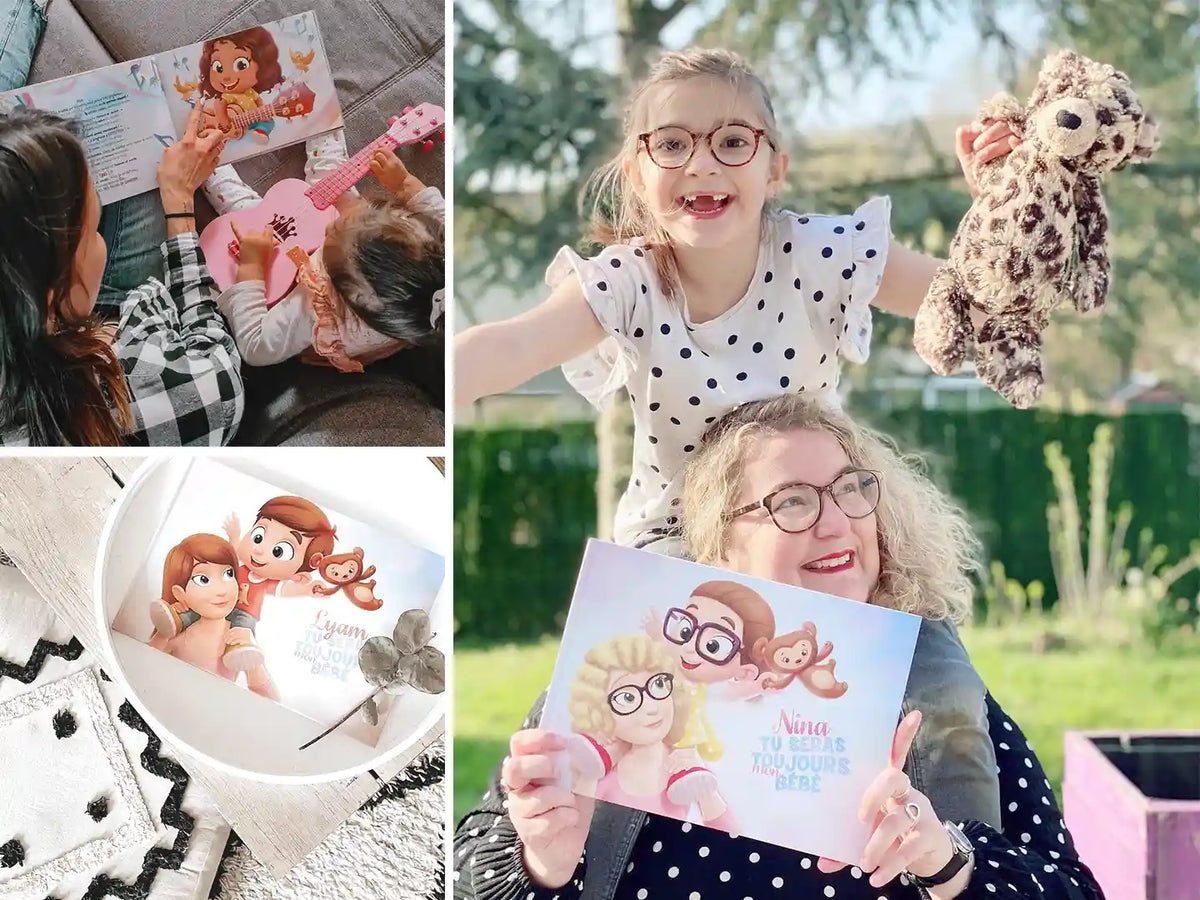 Pour la fête des mères, cette idée de cadeau pour Maman sera parfaite car elle est personnalisée et inclut un adulte et son enfant !