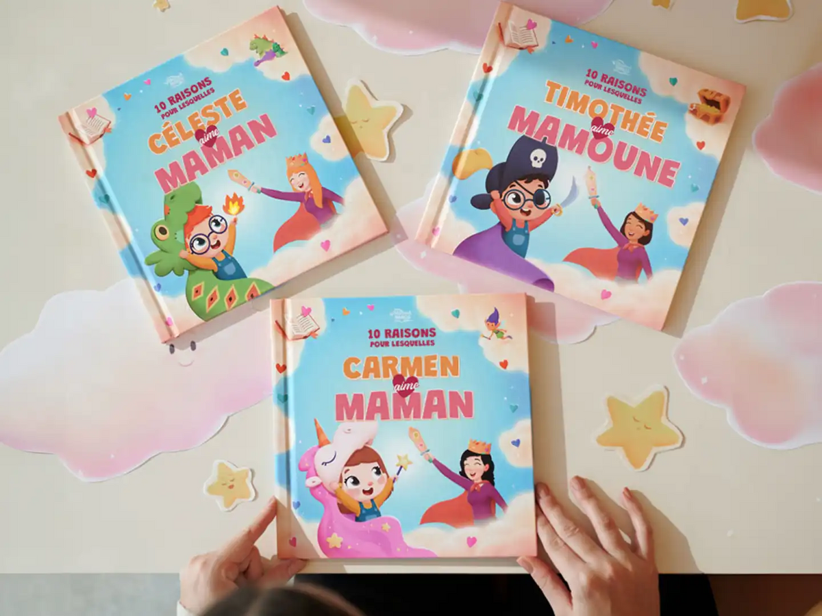 Nouveau livre personnalisé juste pour maman et son enfant est un excellent cadeau pour la fête des mères.