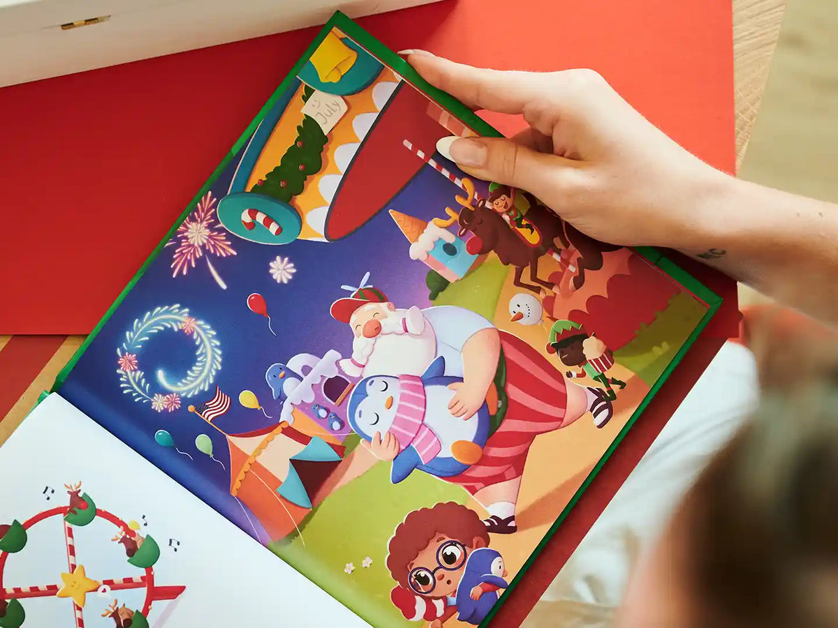 Ce livre d'histoires avec le père Noël formera un cadeau adorable pour les enfants.
