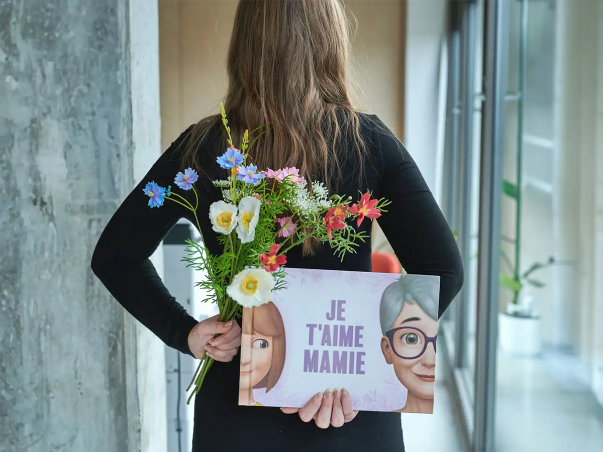 Un cadeau personnalisé parfait pour grand-mère et ses petits-enfants.