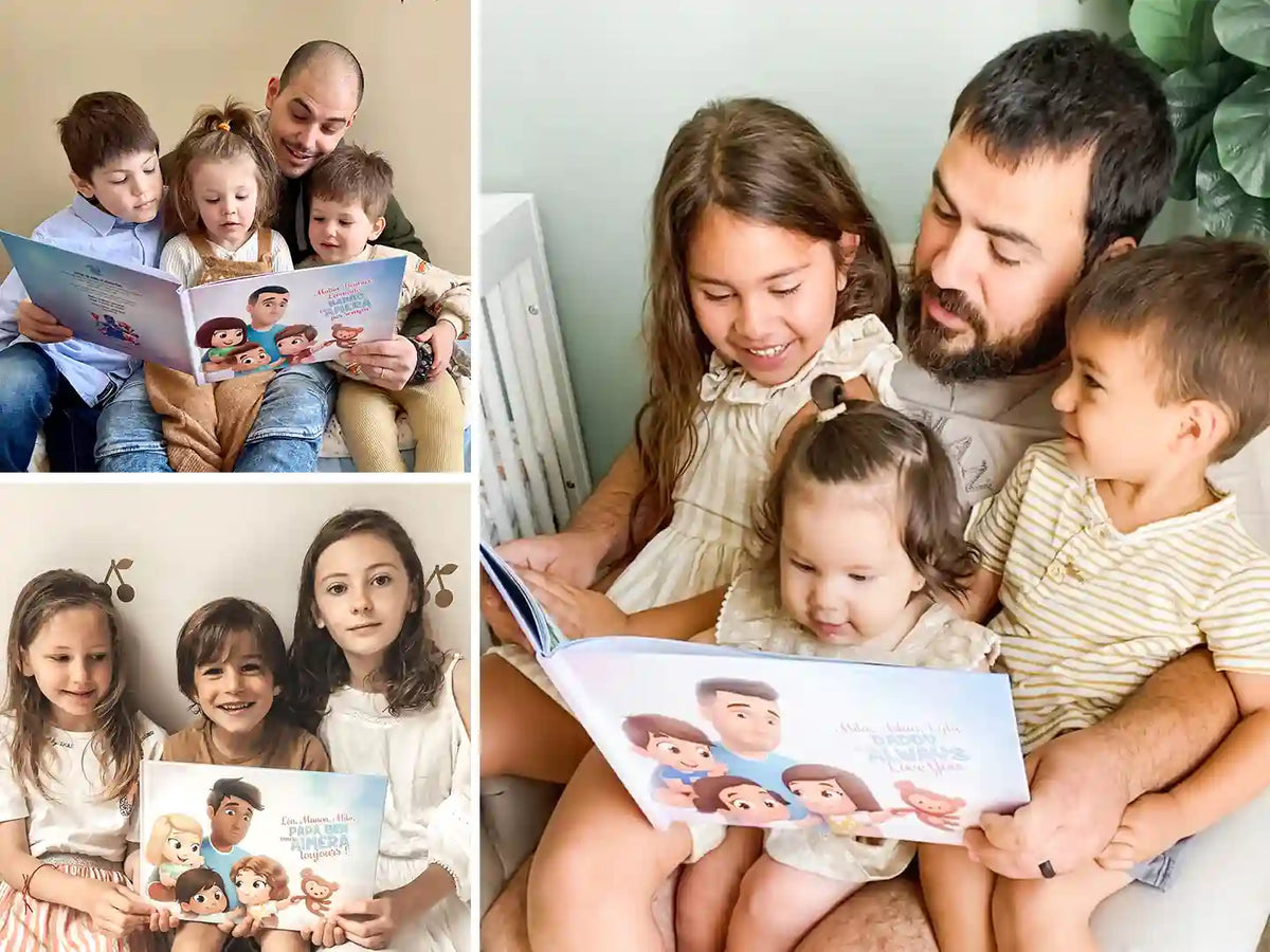 Grâce à des textes émouvants et drôles, Papa et les enfants passent un excellent moment grâce à leur cadeau personnalisé : un livre Hourra Héros.