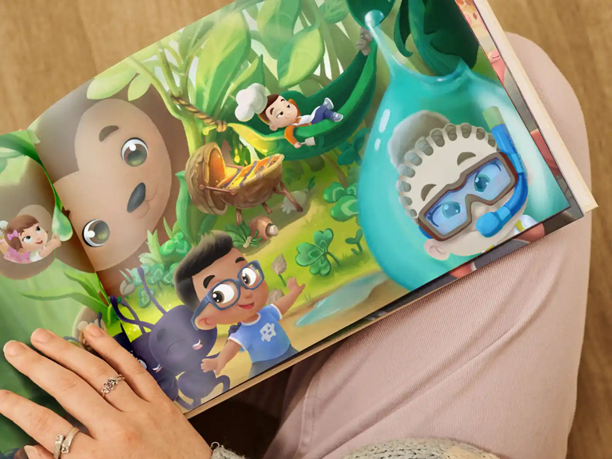 Les histoires de ce livre personnalisé pour 4 enfants sont fantastiques.