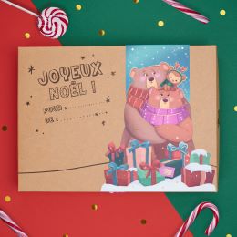 Boîte-cadeau de coloriage de Noël