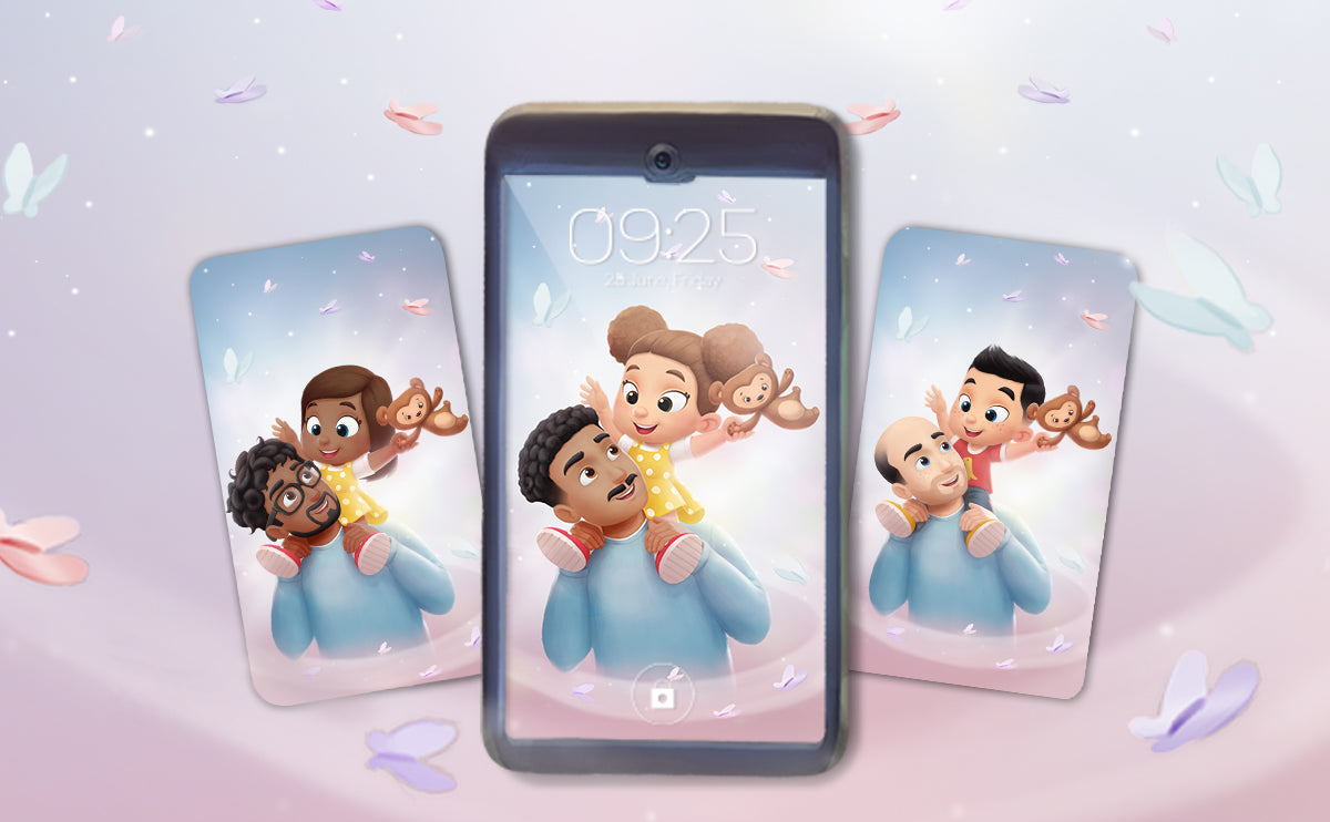 Fond d'écran gratuit pour Papa + enfant