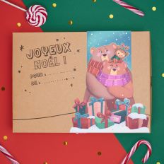 Boîte-cadeau de coloriage de Noël
