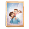 Portrait pour papa + enfant