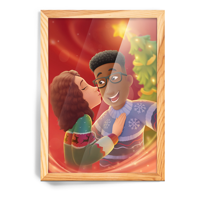 Portrait de Noël avec votre amoureux