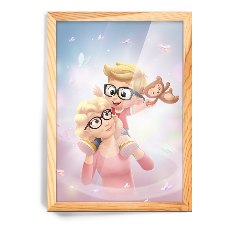 Portrait maman + enfant