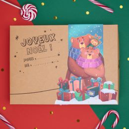 Boîte-cadeau de coloriage de Noël
