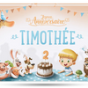 La couverture du livre d'anniversaire personnalisé qui est le cadeau parfait pour un enfant de deux ans.