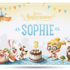 La couverture de Hourra Heros pour les enfants de trois ans.