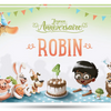La couverture du livre d'anniversaire personnalisé qui est le cadeau parfait pour un enfant de quatre ans.