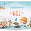 La couverture du livre d'anniversaire personnalisé qui est le cadeau parfait pour un enfant de six ans.