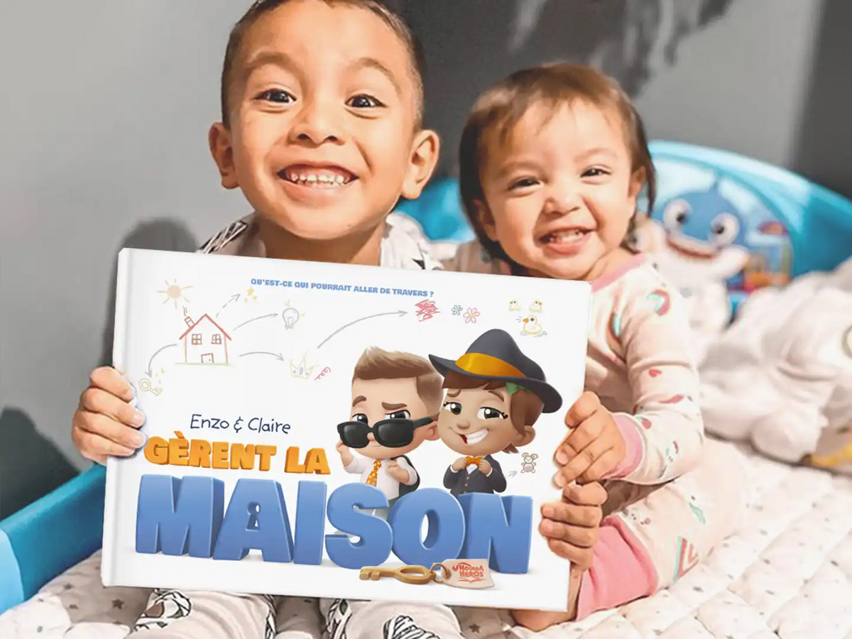 Amy et Tommy gèrent la maison, c'est le meilleur truc personnalisé pour les frères et sœurs.