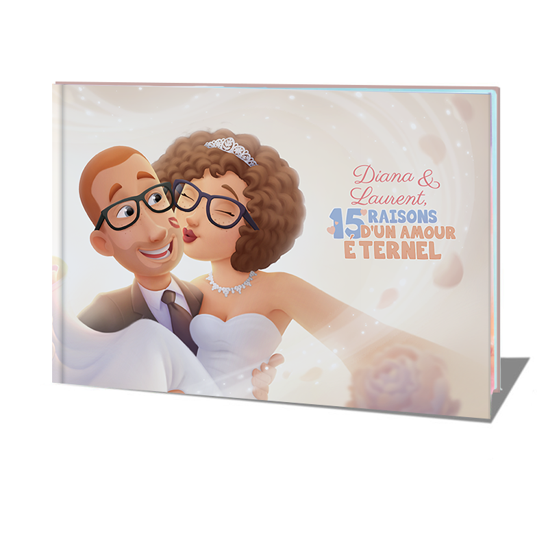 Le cadeau de mariage parfait pour les jeunes mariés. Un cadeau parfait de la part des témoins ou d'invités proches.