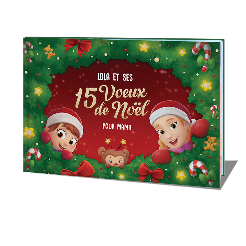 Un livre personnalisé de Noël premium qui réunit un Papa et sa fille.