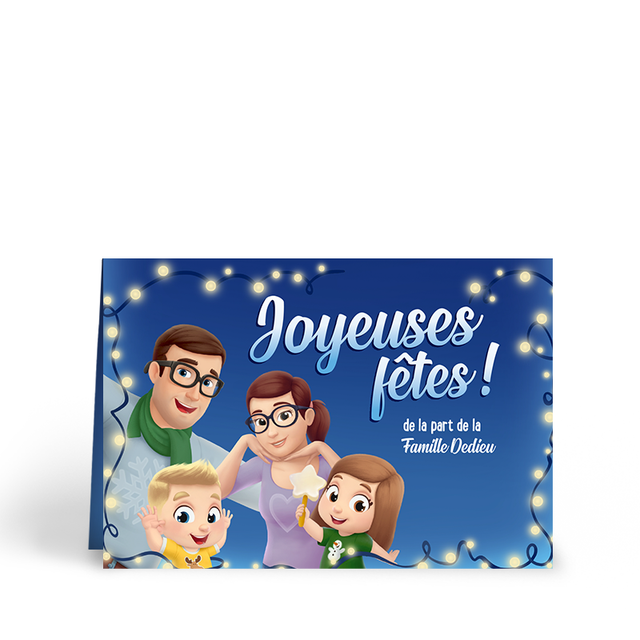 Joyeuses fêtes de la part de la famille Nicollet