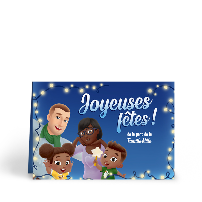Joyeuses fêtes de la part de la famille Nicollet
